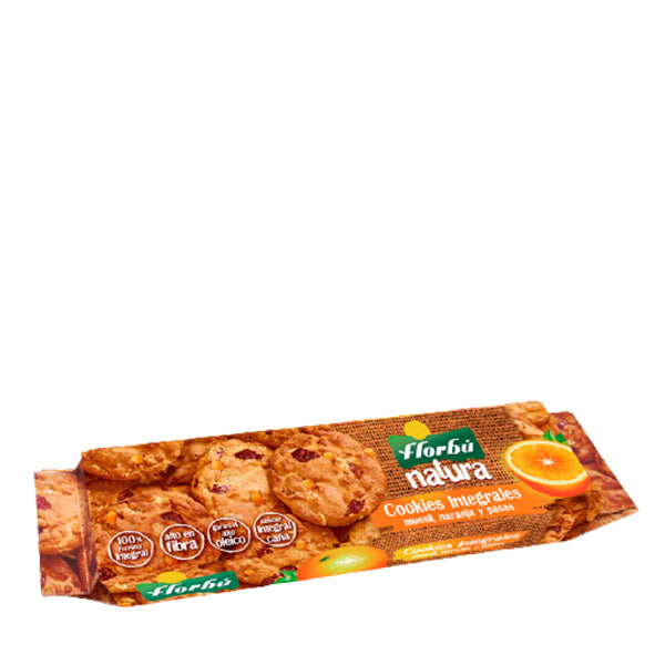 Florbú Cookies Integrais Laranja e Passas 180 gr