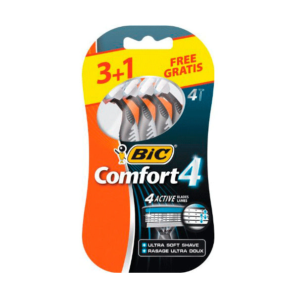 BIC Comfort Flex4 Lâminas Descartáveis 3 + 1 un
