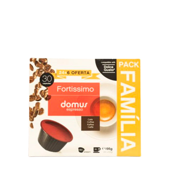 Domus Espresso Café Fortíssimo Compatível com Dolce Gusto 30 Cápsulas